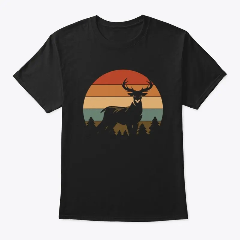  Vintage Sunset Deer Hunting