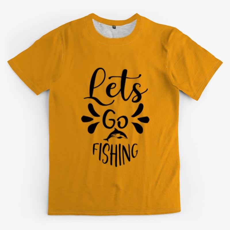 Lets Go fishing Funny Dolphin Design